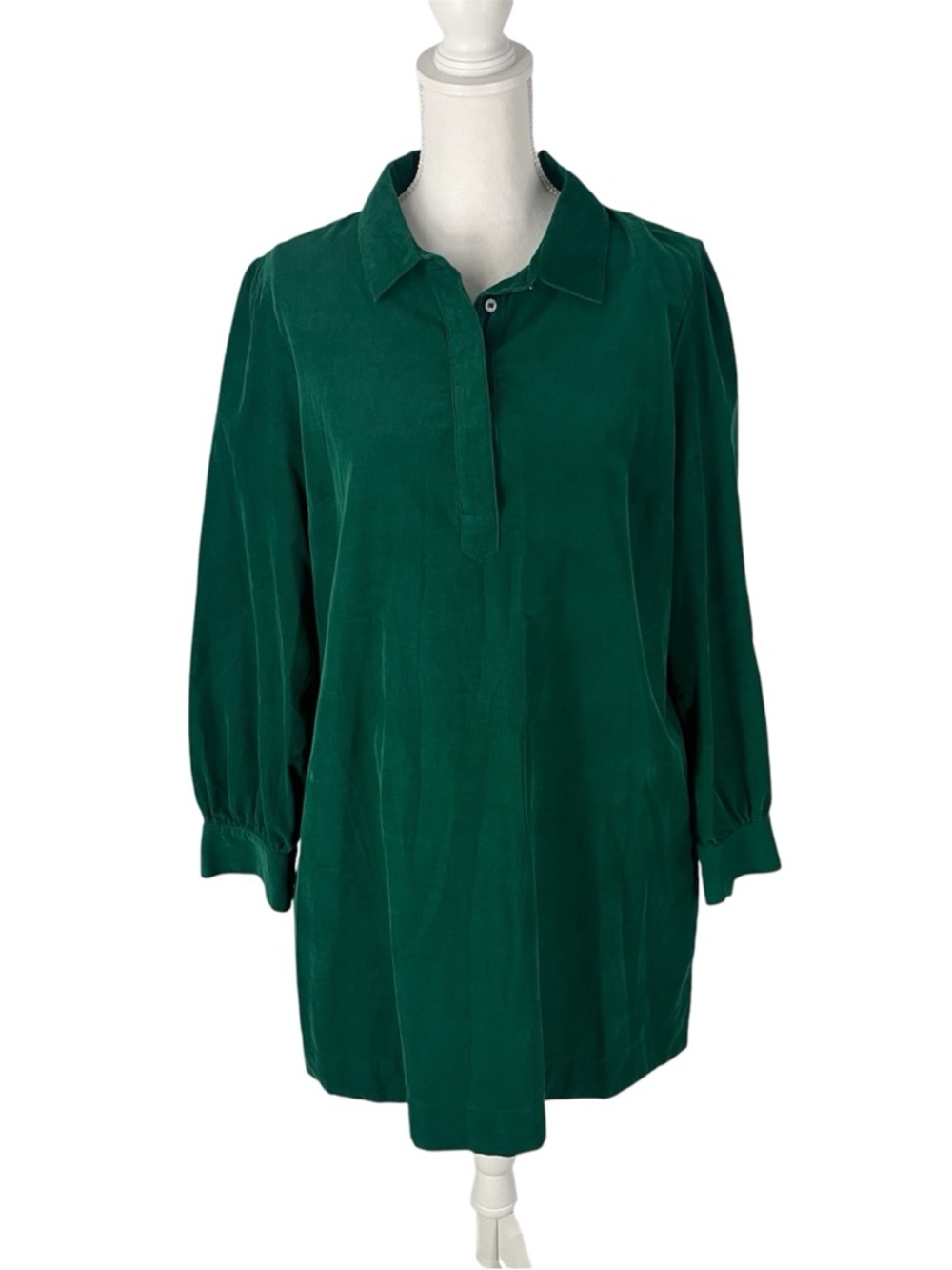 Vineyard Vines Corduroy Pippa Popover Dress Green Large